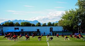 A Milli Futbol Takımı, Kanada'daki ilk idmanını yaptı